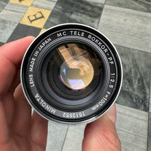 Load image into Gallery viewer, Minolta 100mm f/2.5 Lens