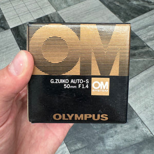Olympus OM 50mm f/1.4 lens - boxed!