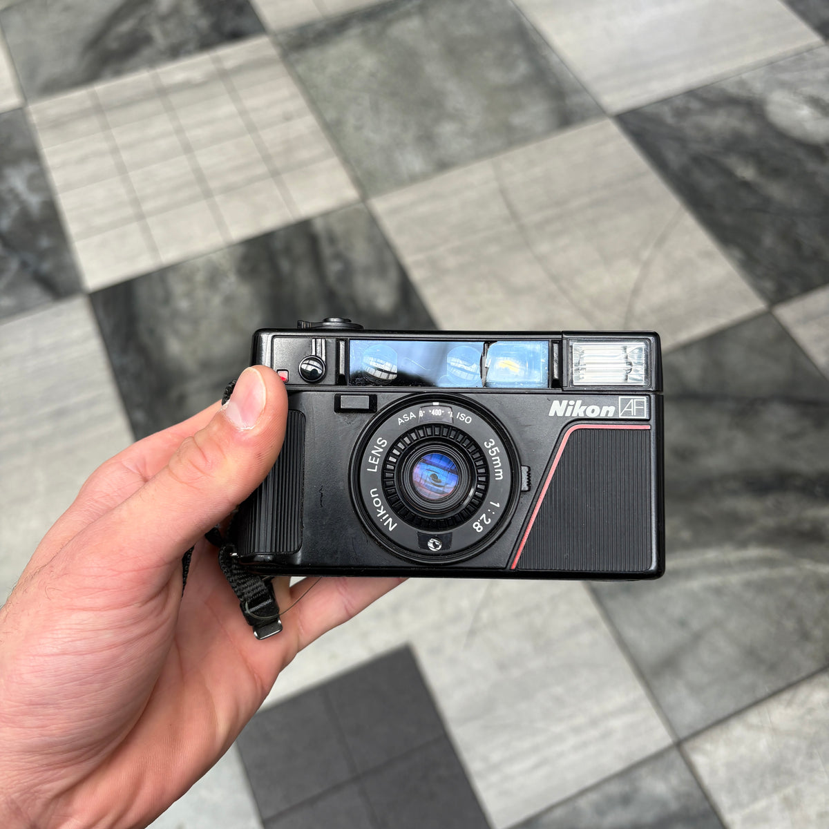 Lens Nikon L35af 1000 Iso Iso 1000 Nikon L35AF コンパクトフィルム