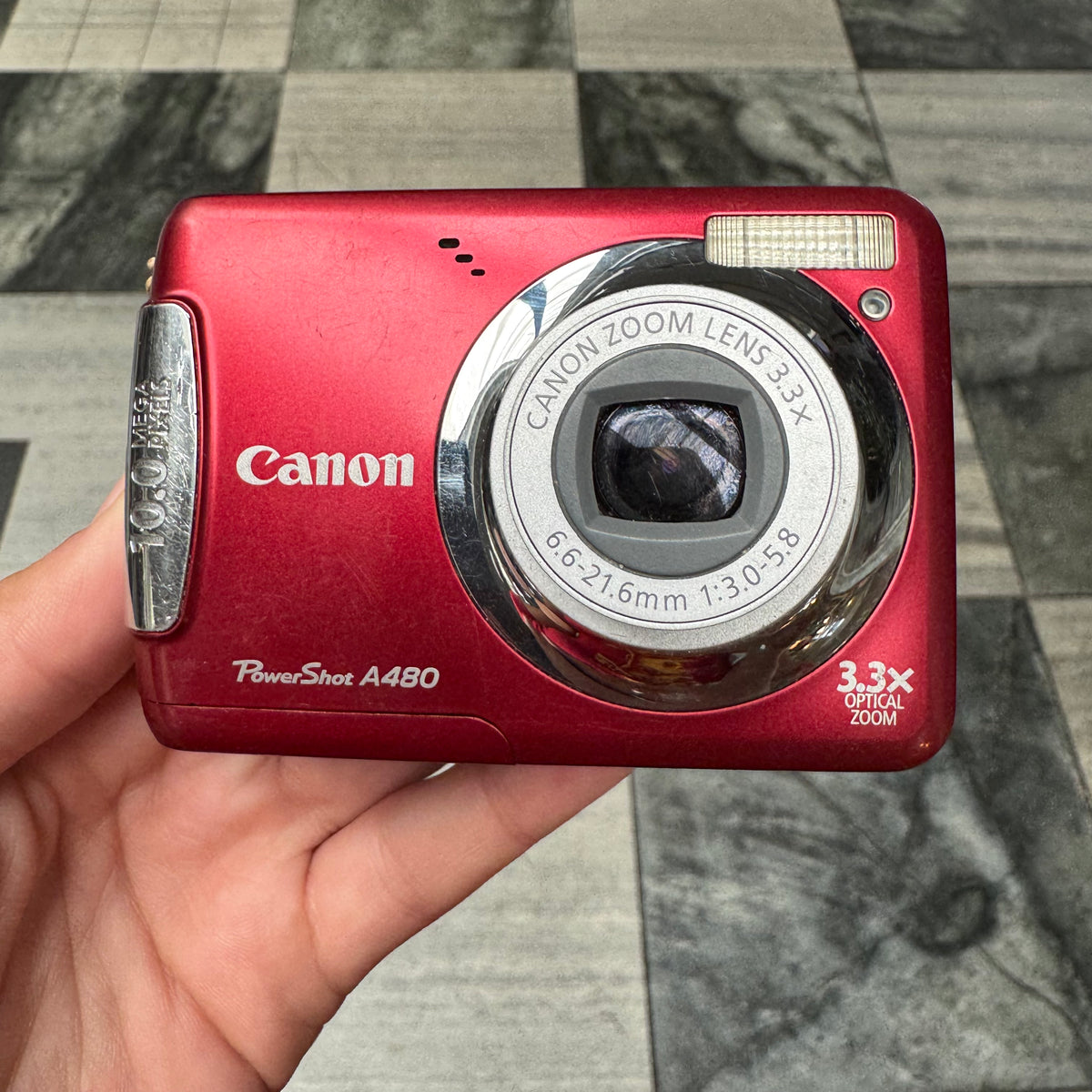 Canon PowerShot A480 レッド　動作未確認 Canon Powershot A480 – Junktion NZ