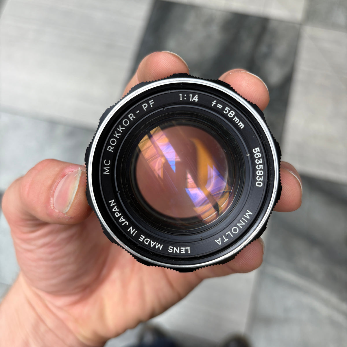 Minolta MC Rokkor-PF 58mm f/1.4 Lens – Junktion NZ