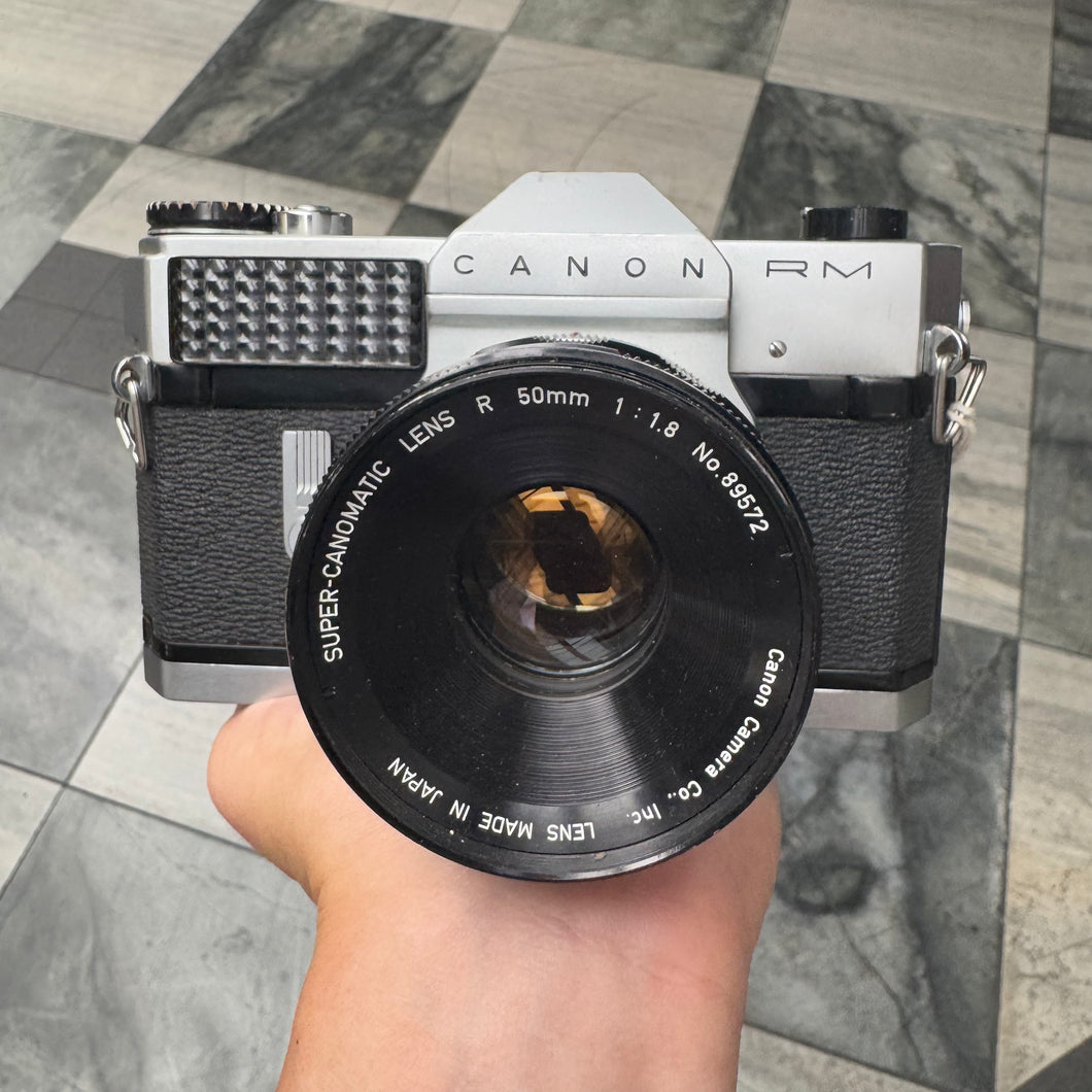 フィルムカメラ CANON RM / SUPER-CANOMATIC LENS R 50mm フィルムカメラ CANON RM / SUPER-CANOMATIC LENS R 50mm