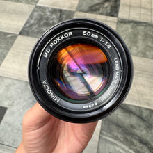 Load image into Gallery viewer, Minolta MD Rokkor 50mm f/1.4 Lens