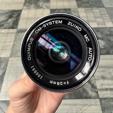 Load image into Gallery viewer, Olympus OM-System Zuiko MC Auto-W 28mm f/2 Lens