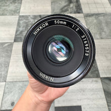 Load image into Gallery viewer, Nikon AI Nikkor 50mm f/2 Lens