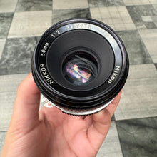 Load image into Gallery viewer, Nikon AI Nikkor 50mm f/2 Lens