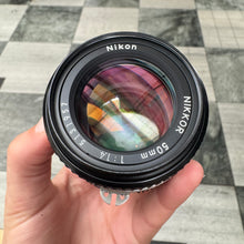 Load image into Gallery viewer, Nikon AI Nikkor 50mm f/1.4 Lens