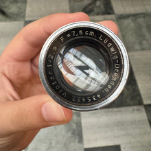 Load image into Gallery viewer, Ludwig-Dresden Victar 7.5cm f/2.9 Lens