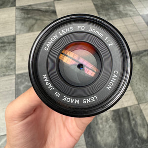 Canon FD 50mm f/2 Lens