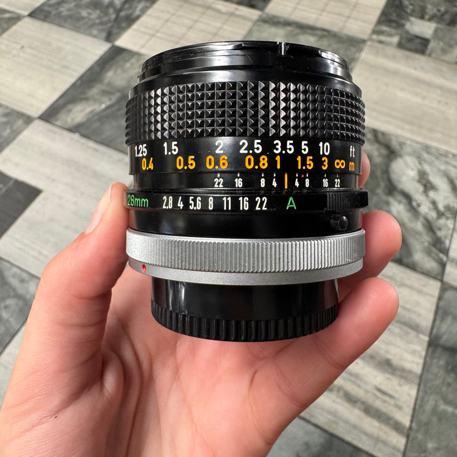 Canon FD 28mm f/2.8 S.C Lens