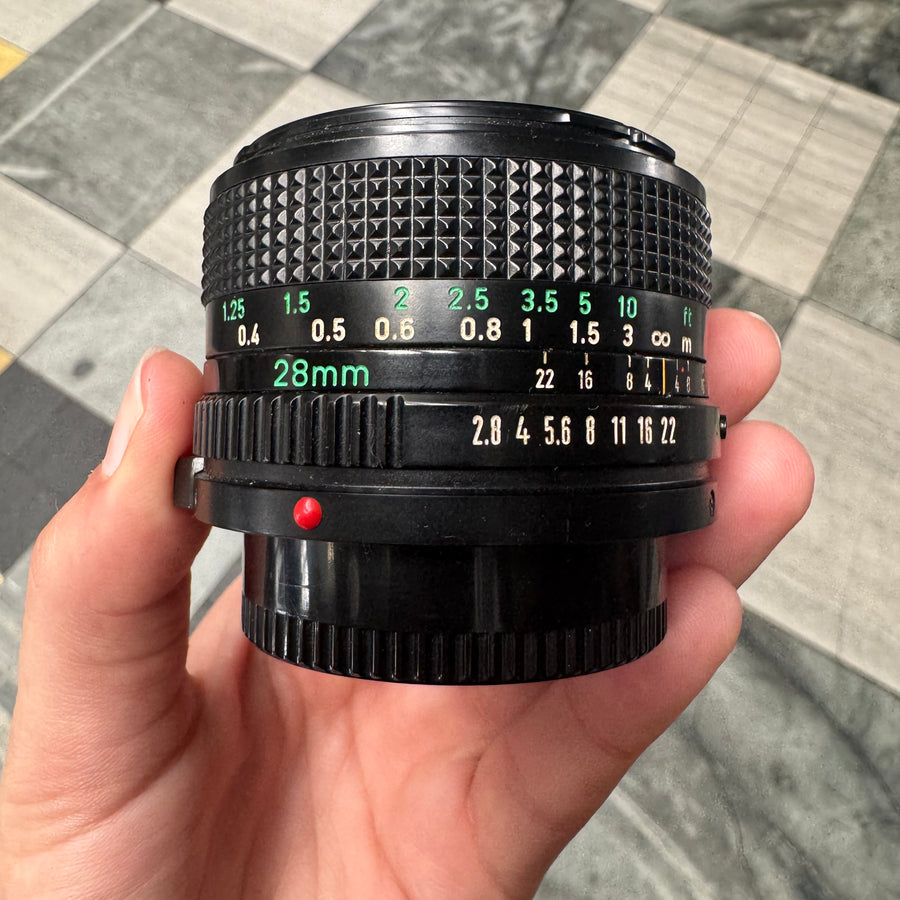 Canon FD 28mm f/2.8 Lens