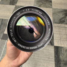 Load image into Gallery viewer, Minolta MC Tele Rokkor-QD 135mm f/3.5 Lens